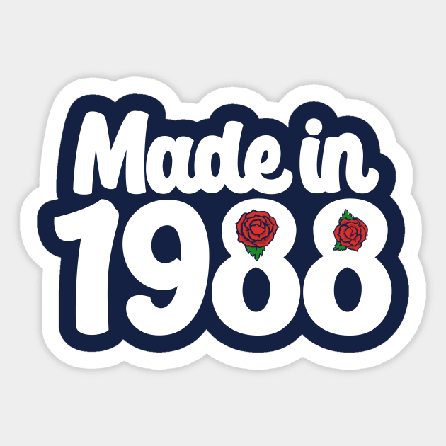 Made in 1988 Sticker by bubbsnugg